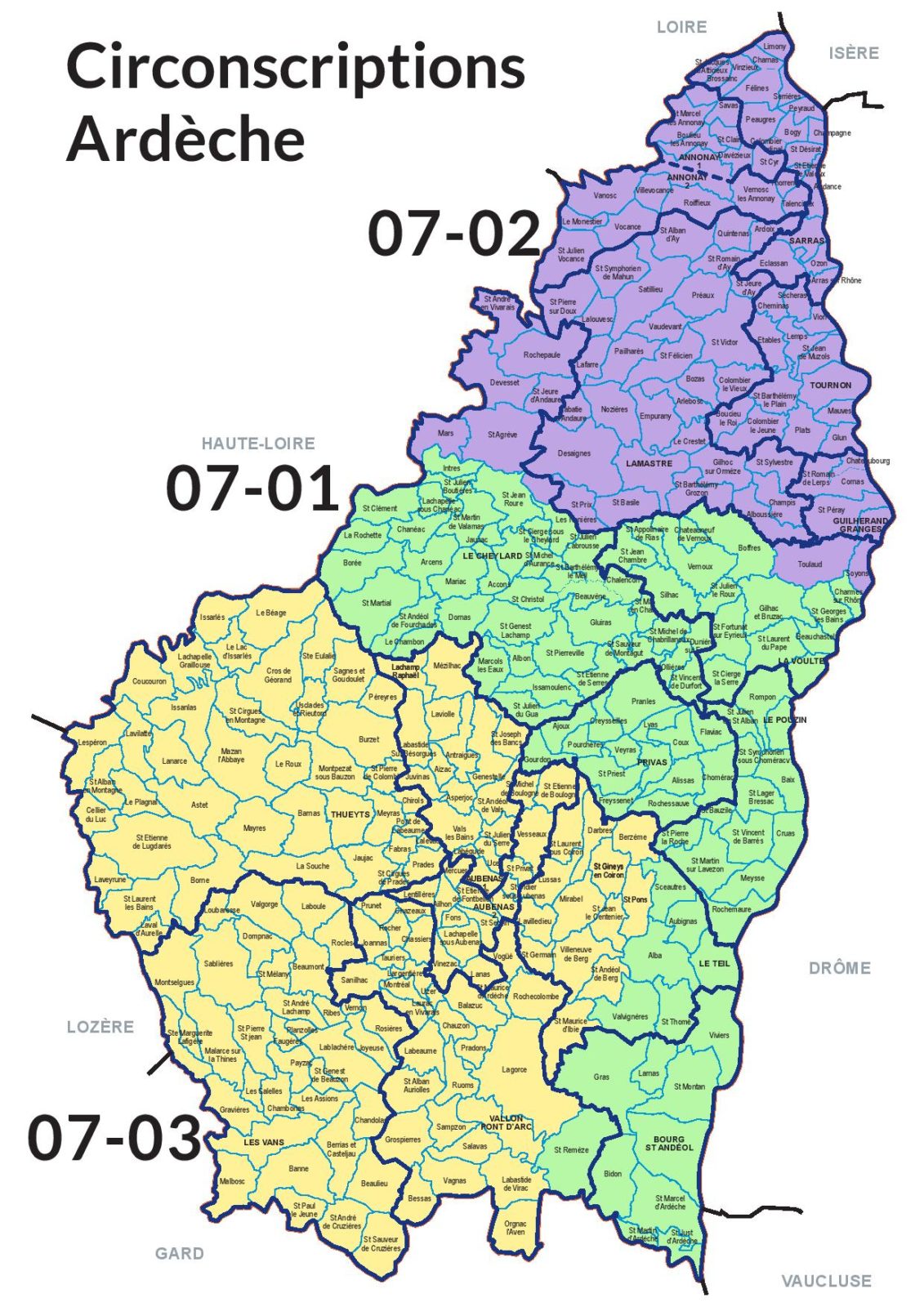 Les circonscriptions par département - EÉLV Rhône-Alpes